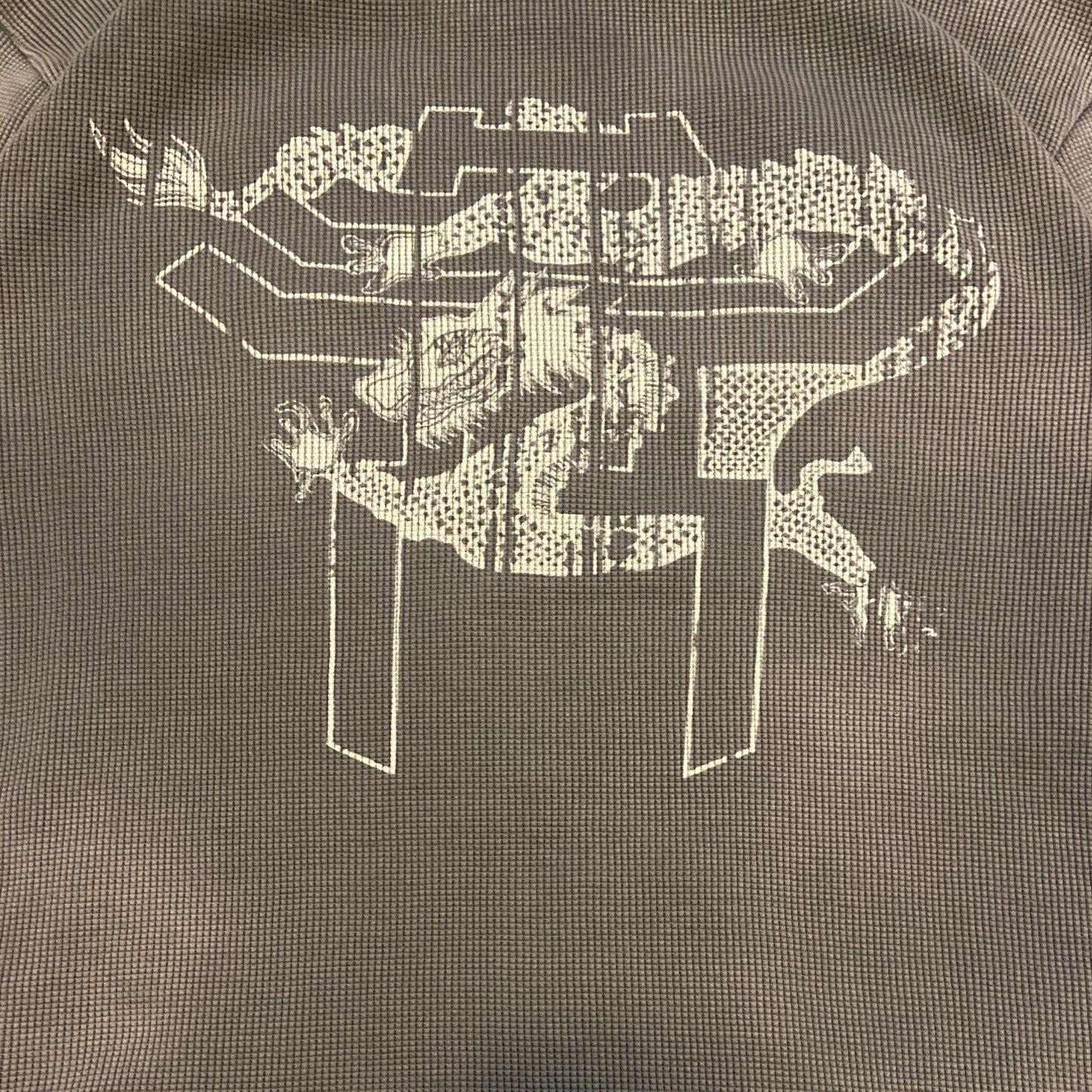 Gray Navy Faded Dragon Thermal