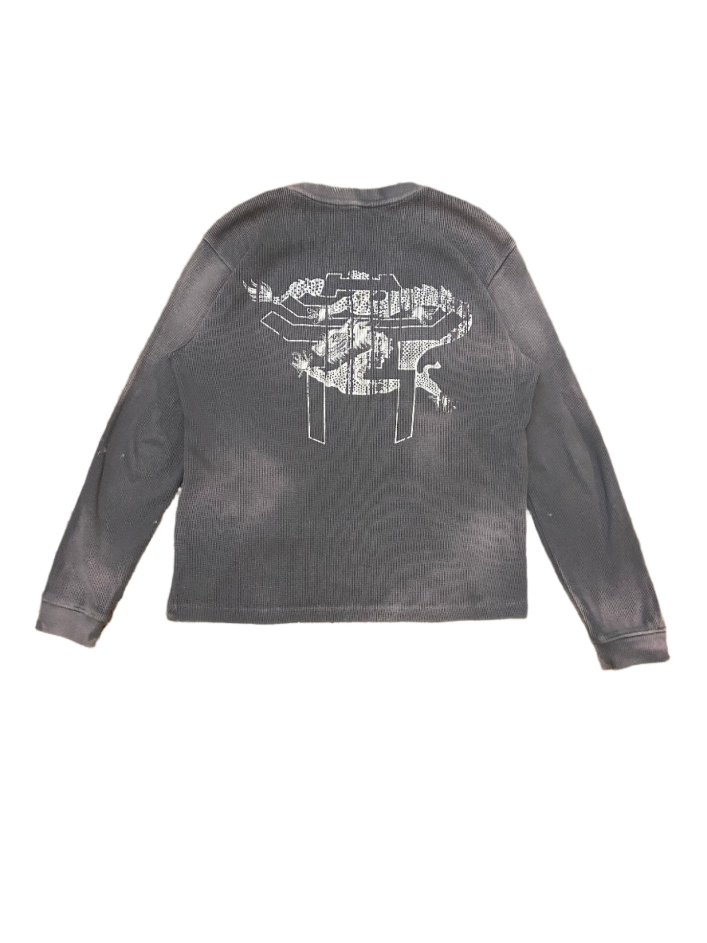 Gray Navy Faded Dragon Thermal